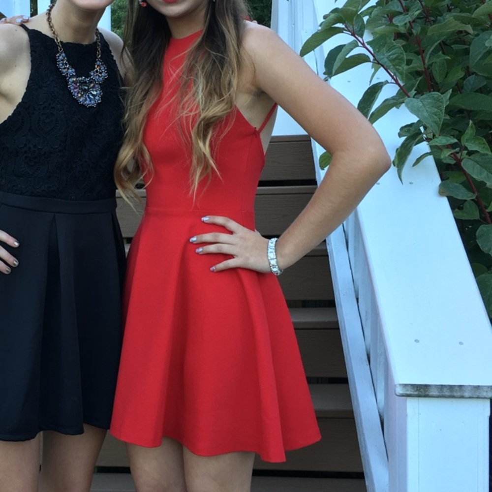 Red Halter Dress